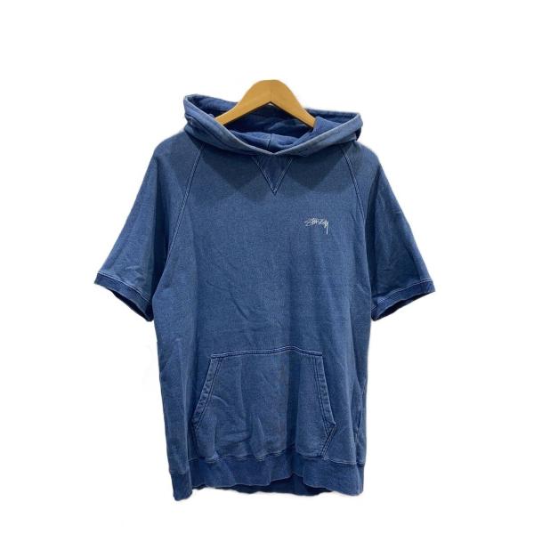 STUSSY◇半袖パーカー/M/コットン/IDG/無地 : セカンドストリートYahoo