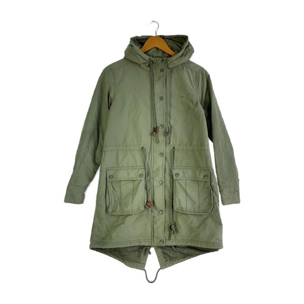 adidas◇モッズコート/S/コットン/KHK/無地/Z14426 : セカンド