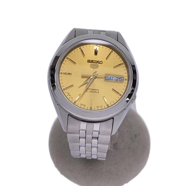 SEIKO◇自動巻腕時計/アナログ/ステンレス/GLD/SLV/7S26-03V0