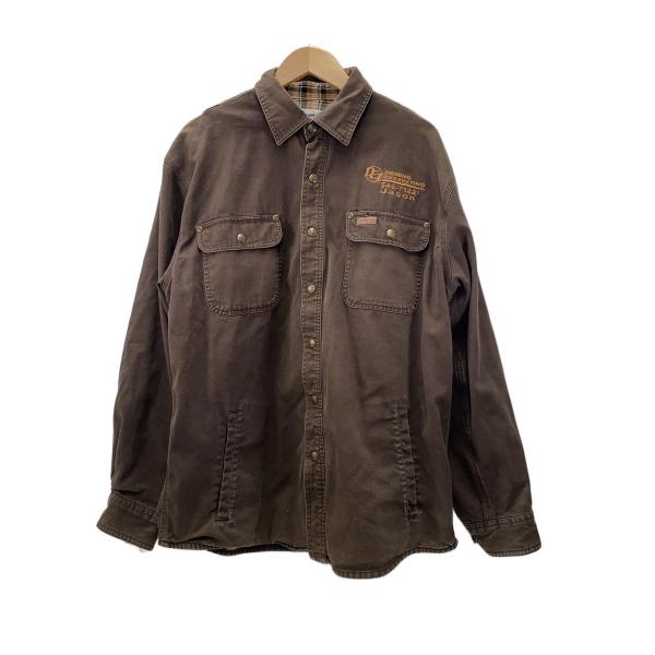 Carhartt◇カバーオール/L/コットン/BRW/無地 : セカンドストリート