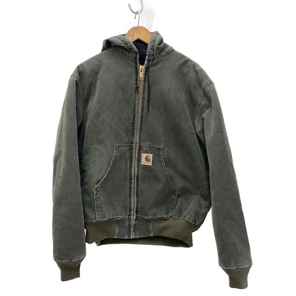 Carhartt◇シミ有/アクティブジャケット/モスグリーン/メキシコ製/L