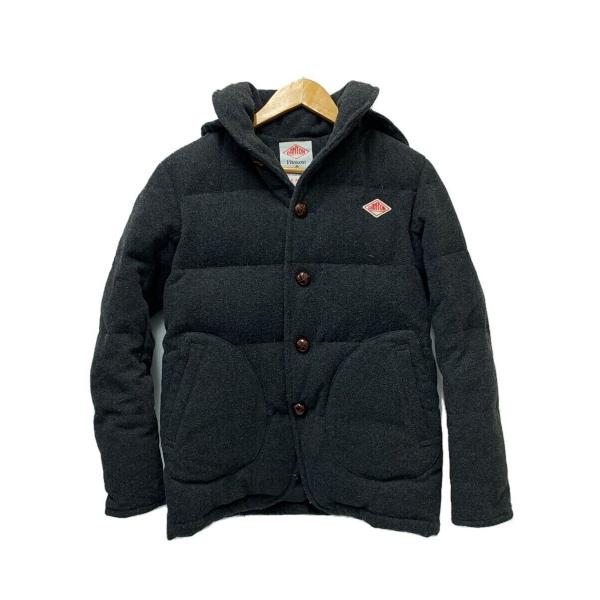 DANTON◇モッサダウンジャケット/36/ウール/GRY/無地/19A-FA-001