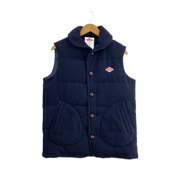 DANTON◇ダウンベスト/42/ウール/NVY/無地/14A-FA-001 : セカンド