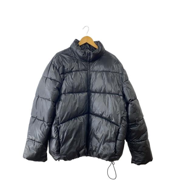 GAPダウンジャケット GAP◇recycled puffer/ダウンジャケット/L/ポリエステル/BLK/無地