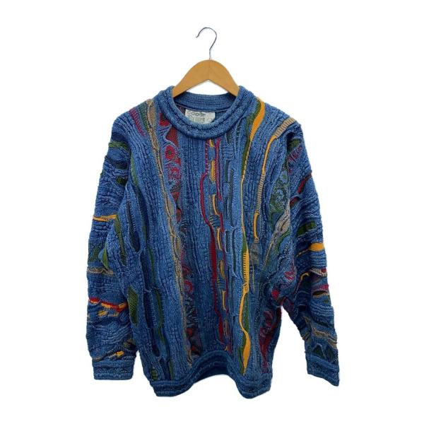 COOGI◇ニット・セーター(厚手)/M/コットン/BLU : セカンド COOGI◇ニット・セーター(厚手)/M/コットン/BLU : セカンド
