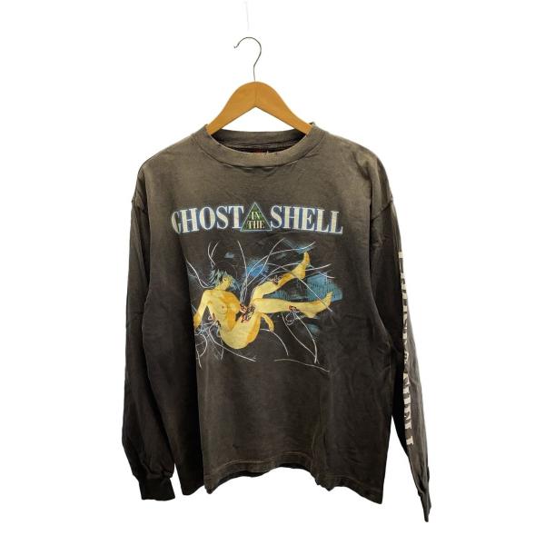 SAINT MICHAEL◇攻殻機動隊/長袖Tシャツ/M/コットン/GRY/SM-YS1-0000