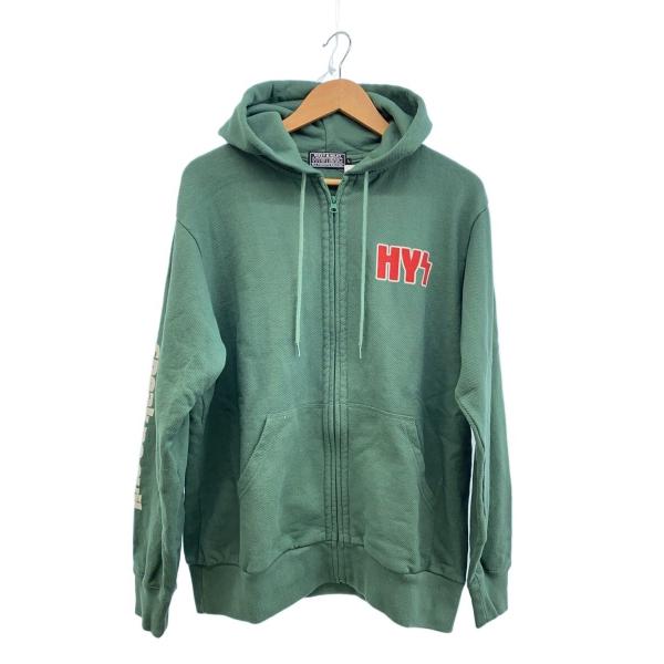 HYSTERIC GLAMOUR◇SPEAK NO EVIL/ジップパーカー/L/コットン/GRN