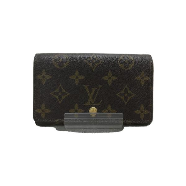 LOUIS VUITTON◇ポルト・モネ・ビエトレゾール_モノグラム_BRW/PVC/BRW