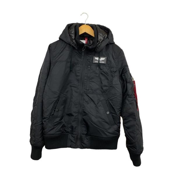 ★最終値下げ★ 【限定品】ALPHA INDUSTRIESフライトジャケット ALPHA INDUSTRIES◇フライトジャケット/L/ポリエステル/BLK/TA1716-001