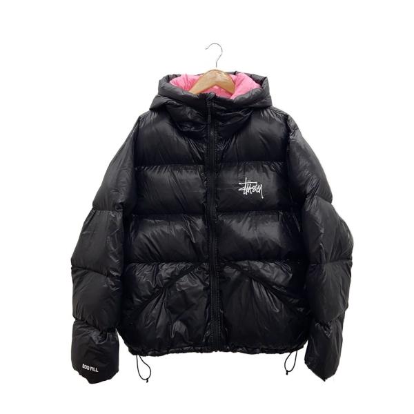 Stüssy ブラック ダウンジャケット L STUSSY◇ダウンジャケット/L/ナイロン/BLK/無地/115685// : セカンド