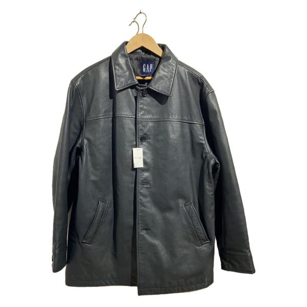 GAP レザーカーコート ブラック M OLD GAP レザーカーコート ブラック 表記(L) | すべての商品