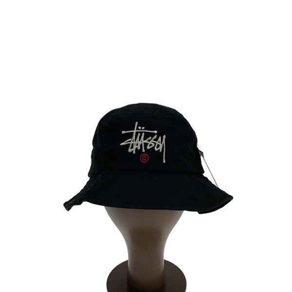 STUSSY◇バケットハット/--/コットン/BLK/メンズ : セカンドストリート