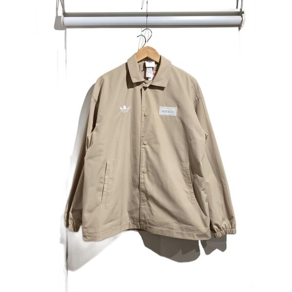 adidas◇oasisツアージャケット/ジャケット/L/ポリエステル/CML/無地