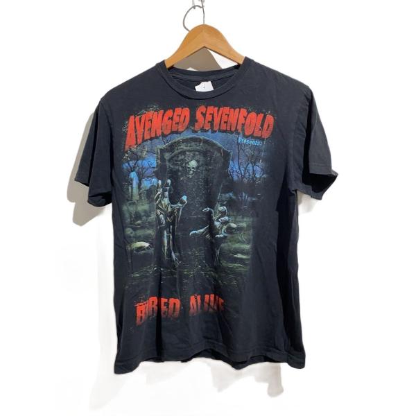TULTEX◆AVENGED SEVENFOLD BURIED ALIVE/Tシャツ/M/コーデュロイ/BLK
