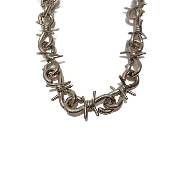 UNDERCOVER◇ワイヤーチェーンネックレス/SLV/トップ無/メンズ