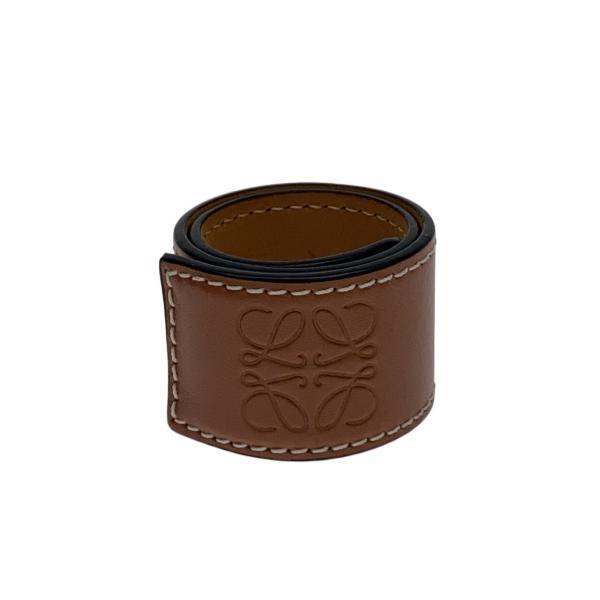 LOEWE◇スラップバングル/レザー/CML/レディース : セカンドストリート