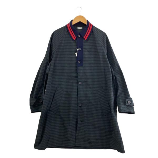 kolor / BEACON◇コート/2/ナイロン/GRN/チェック/23SBM-C01136