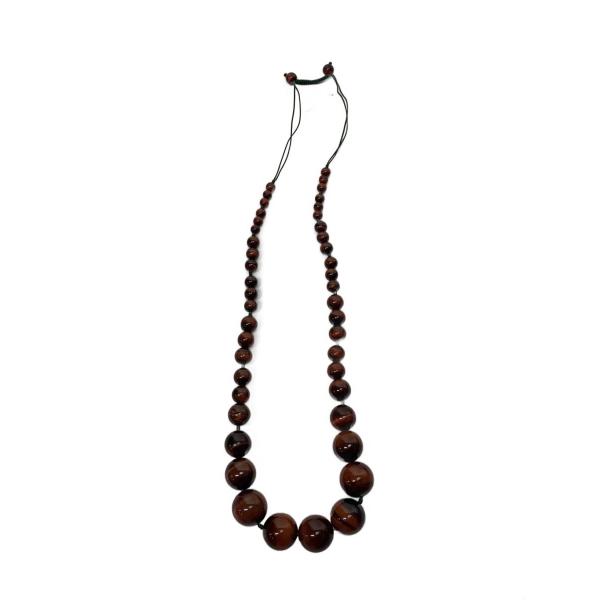 santaku ネックレス　gemstone necklace brown santaku ブラウンジェムストーン ネックレス 【公式通販】 アクセサリー
