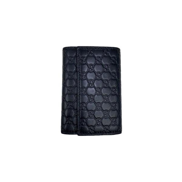 GUCCI◇キーケース/レザー/BLK/総柄/メンズ/150402・0416 : セカンド