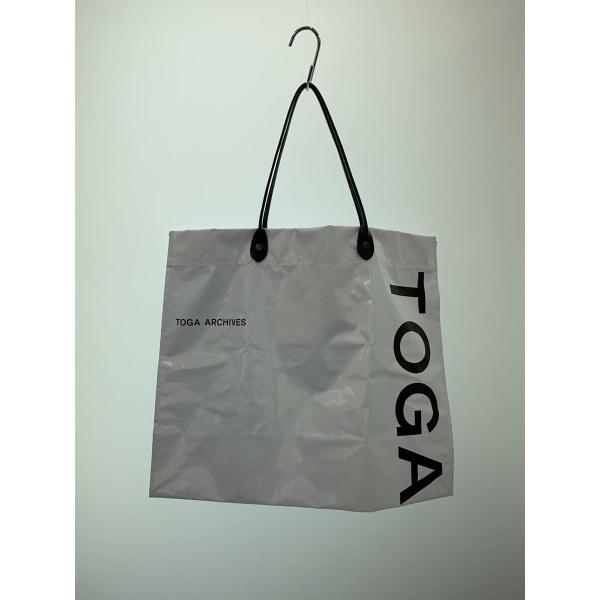 TOGA VIRILIS ARCHIVES◇Logo tote/トートバッグ/PVC/WHT : セカンド