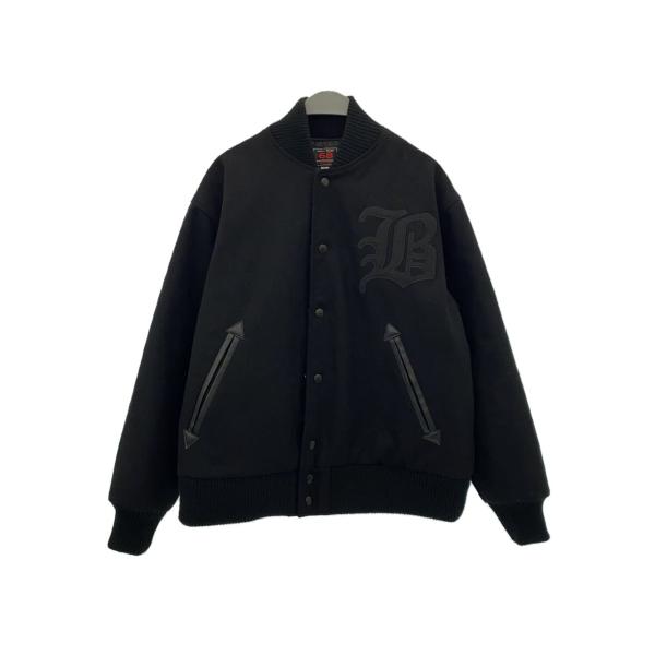 68&BROTHERS◇スタジャン/M/ウール/BLK/タグ付 : セカンドストリート