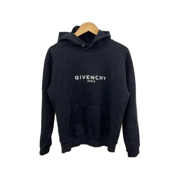 GIVENCHY◇ジバンシィ/パーカー/S/コットン/ブラック/プリント