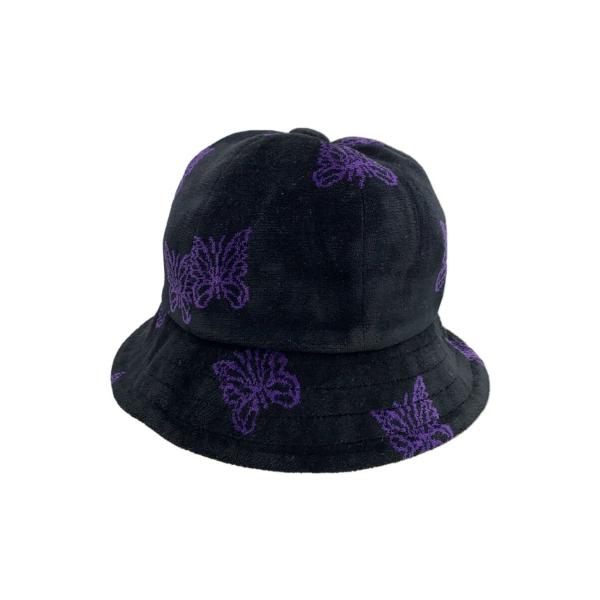 Needles / バケットハット/--/PUP/メンズ/LQ037 Needles◇バケットハット/M/ベロア/BLK/総柄/メンズ/LQ037 : セカンド