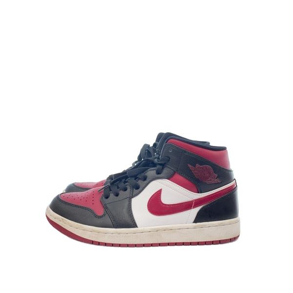 NIKE◆AIR JORDAN 1 MID/エアジョーダン 1 ミッド/ブラック/554724-066/27cm/BLK//