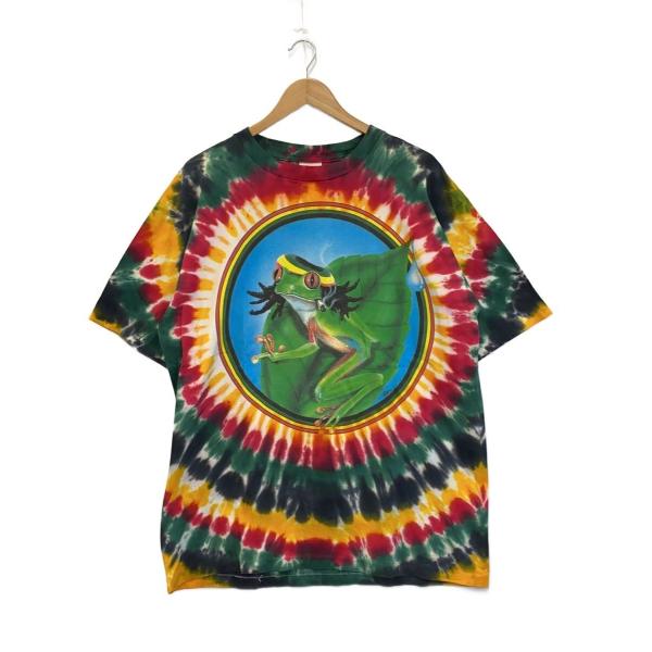 EYE-DYE/90s/Rasta Frog Tee/ラスタカラー_カエルプリントタイダイT