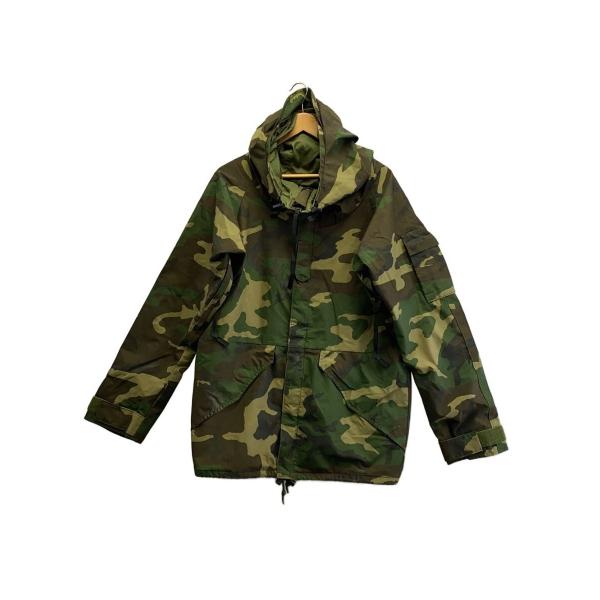 米軍実物 ECWCS GEN1 87年製 GORE-TEX S-S US.ARMY◇ECWCS/GEN1/87年/S/ナイロン/GRN/カモフラ/8415-01-228-1313