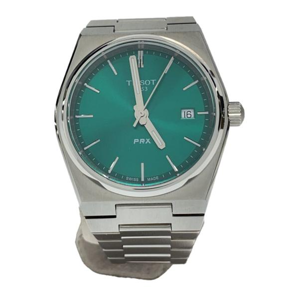 TISSOT◇PRX/コマ付き/クォーツ腕時計/アナログ/GRN/T137210A TISSOT◇PRX/コマ付き/クォーツ腕時計/アナログ/GRN/T137210A