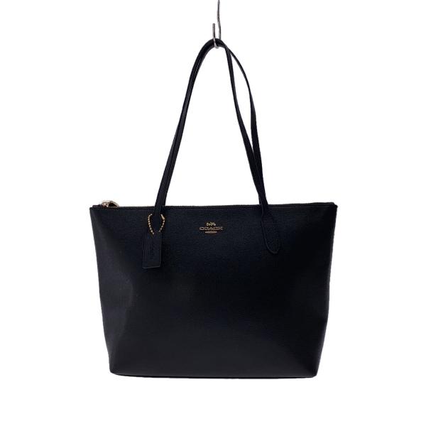 COACHレザーハンドバッグ COACH◇ハンドバッグ/レザー/BLK/無地/a24202 : セカンド