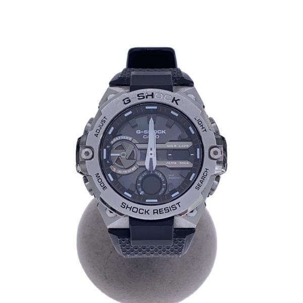 CASIO超美品！使用１回だけ腕時計ラバーGST-8400...フリーサイズ 黒 CASIO◇ソーラー腕時計/アナログ/BLK/BLK/GST-8400 : セカンド