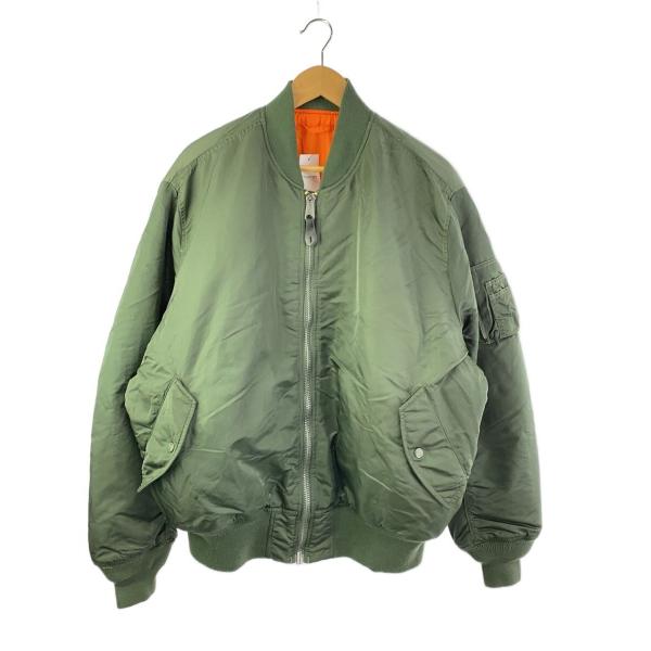 ALPHA INDUSTRIES◇フライトジャケット/XS/ナイロン/KHK/0615-00-573