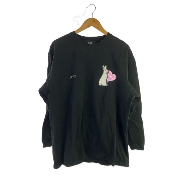 FR2◇長袖Tシャツ/XL/コットン/BLK/プリント// : セカンドストリート