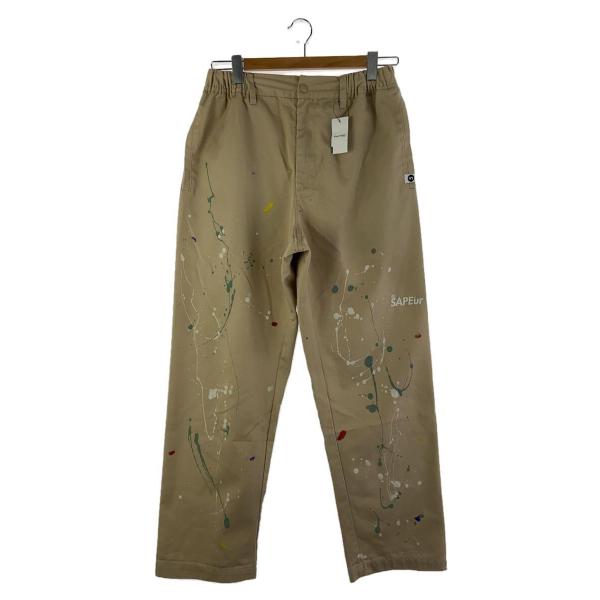 A Elegantes SAPEur◇ボトム/ペイントパンツ/コットン/BEG/無地