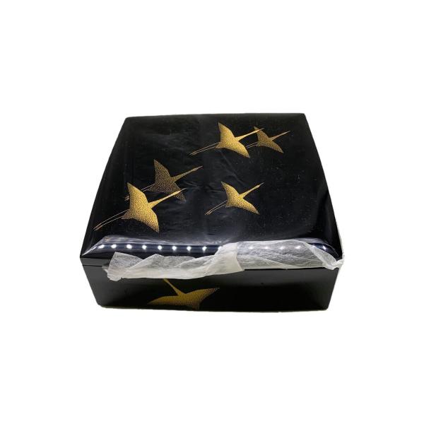 輪島塗(輪島漆器)◇重箱/3段/和食器その他/BLK : セカンド 輪島塗(輪島漆器)◇重箱/3段/和食器その他/BLK : セカンド
