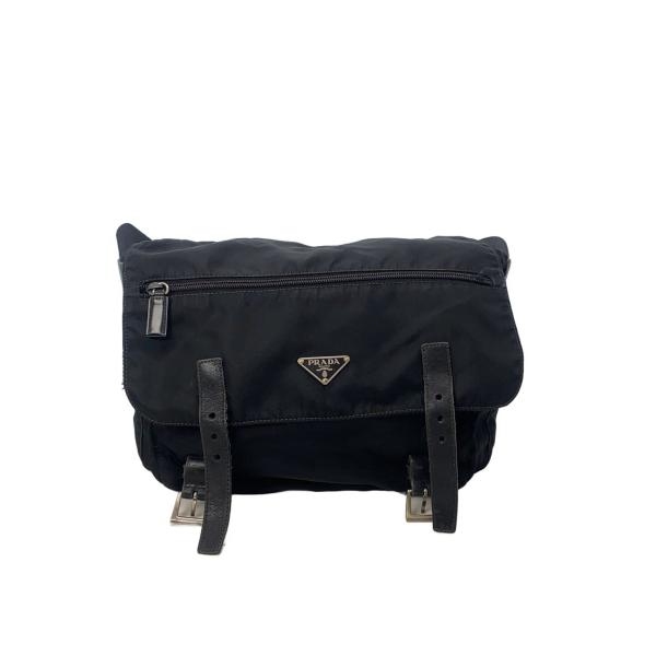 PRADA ブラック ショルダーバッグ PRADA◇ショルダーバッグ/ナイロン : セカンドストリートYahoo!店
