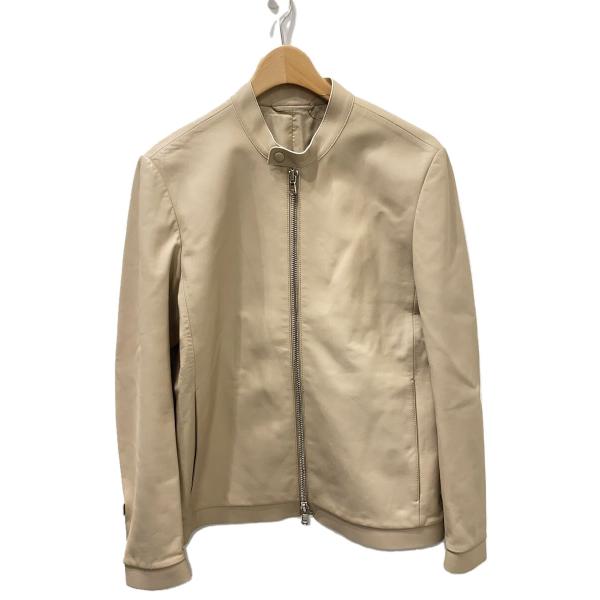 1945CA/シングルライダースジャケット/46/レザー/BEG : セカンド