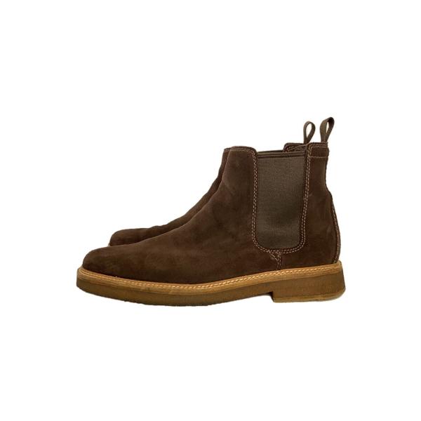 Clarks◇サイドゴアブーツ/11826/スエード/ブラウン/26.5cm