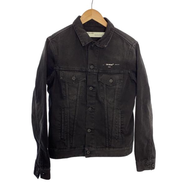 オブリ　新品Gジャン オフホワイト OFF-WHITE BRUSH DIAGONAL LEATHER JACKET バック