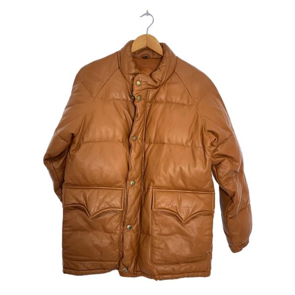 FREEDOM ダークブラウン レザージャケット FREEDOM◇ダウンジャケット