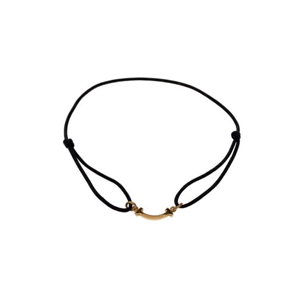 TIFFANY&Co.◇T スマイルブレスレット[オンライン限定]/18Kイエロー