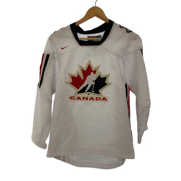 NIKE◆06-07 ホッケーカナダ代表アウェイレプリカユニフォーム/ホワイト/L/XL//
