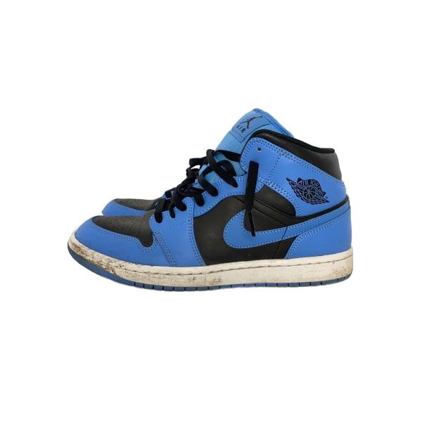 NIKE◆AIR JORDAN 1 MID_エア ジョーダン 1 ミッド/DQ8426-401/ブルー/26.5cm//
