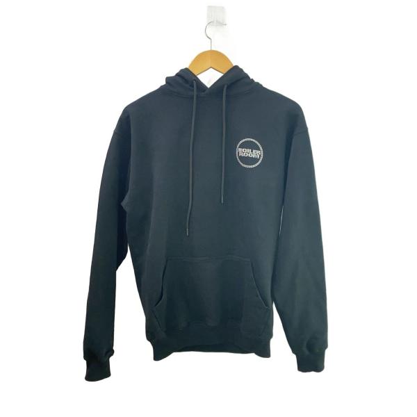 BOILER ROOM◇ラインストーン/パーカー/M/コットン/BLK : セカンド