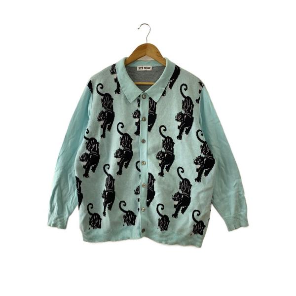 TTT_MSW◇カーディガン(薄手)/L/コットン/BLU/TTT-2021AW-KT03/状態