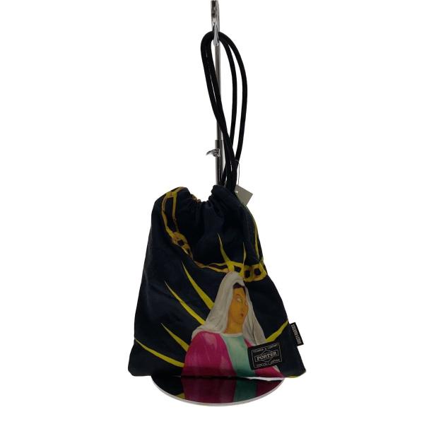 PORTER◇× WACKO MARIA/巾着/ポーチ/--/BLK : セカンドストリートYahoo