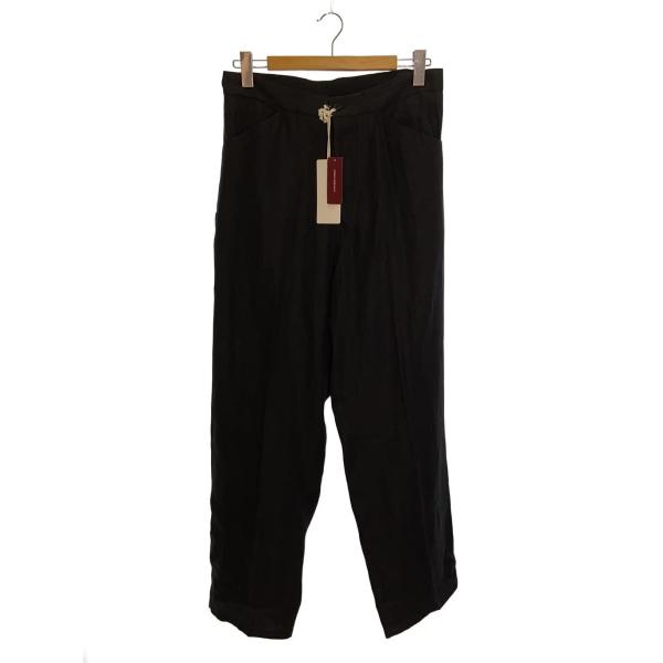 MAATEE&SONS◇25SS/WORK PANTS/ボトム/2/リネン/ブラック/MT5103-0210B