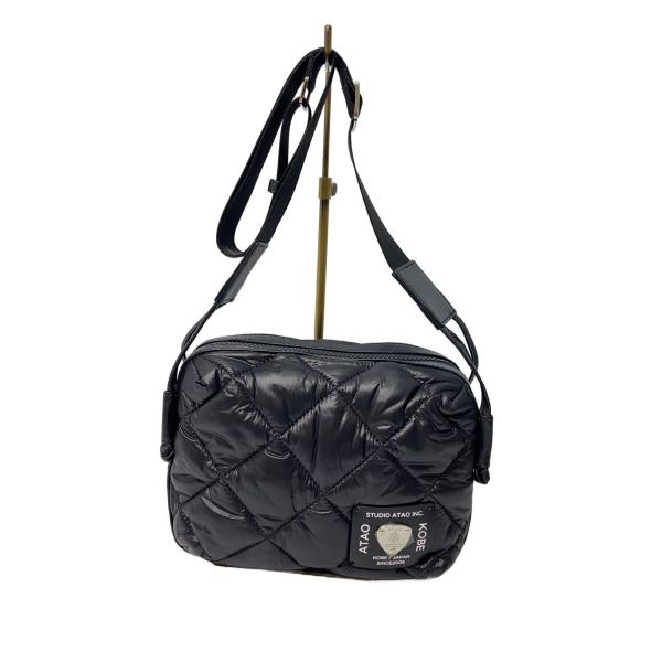 ATAO◇ショルダーバッグ/ブラック/キルティング/コラッツァ : セカンド